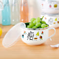 Miniatyrbild 4 av 8: Rostfritt stål dubbel Ramen skål Instant nudelskål Anti-skal A8