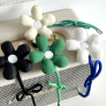 Miniatyrbillede 5 af 8: DIY Flower Broche Accessories Taske Pendant Lapel Pin Badges Broo White