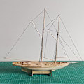 Miniatyrbilde 2 av 8: 1:87 Seil DIY Skip Monteringsmodell Klassisk Trebåt Deco