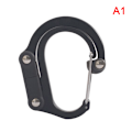 Miniatyrbillede 1 af 5: Hybrid Gear Clip - Karabinhage roterende krog Clip Non-Locking Str Black