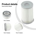 Miniatyrbilde 2 av 8: Electrolux Støvsugerfilter Vaskbart Gjenbrukbart Høy Effektivitet White