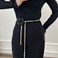 Pikkukuva 3 / 8: 1 kpl Camellia Waist Chain -tarvikkeet Uudet pienet tuoksuvat kukat White