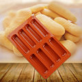 Miniatyrbild 4 av 5: 8 Hål Long Strip Finger Biscuit Form 8 Hål Ugn Ca Red