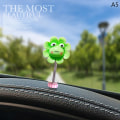 Miniatyrbilde 1 av 8: e Risting Bobble Head Blomsterbil Interiørdekorasjon Dekorativ F A5
