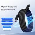 Miniatyrbillede 2 af 8: 100W Magnetisk Kabel USB C til Type C Hurtigoplader til Telefon B