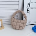 Miniatyrbild 1 av 8: Mode Mini Puffer Tote Bag Elegant telefonväska Key Pouch Simp A7