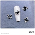 Pikkukuva 1 / 8: Tee itse nail art , 3d metalliseos, tumma kynsiristikkohämähäkki B