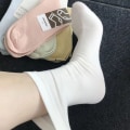 Miniatyrbillede 6 af 8: Dame Langstrømpe Cashmere Damestøvle Lårstrømpe i massiv uld C A