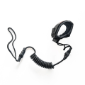 Miniatyrbild 8 av 8: Coiled Surfboard Leash Surfing Stand UP Paddle Board Ankel Leas Black