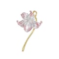Miniatyrbillede 7 af 8: Temperament Sense Water Lily Emalje Lily Flower Brocher For Wo Pink