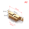 Miniatyrbillede 1 af 5: 1 STK Messing Touch Perler Lås Dør Fjeder Clip Skab Dør Fangst Gold 42mm