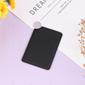 Miniatyrbillede 1 af 5: Bærbart mini rustfrit stål ubrydeligt makeuplommespejl Black