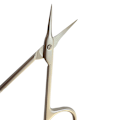 Miniatyrbillede 8 af 8: Rustfrit stål buet spids tyndt blad icle saks negle klip