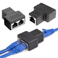 Miniatyrbillede 5 af 8: RJ45-stik 1-til-2-vejs LAN Ethernet-kabel Netværk Cate6 Spli A