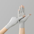 Pikkukuva 1 / 8: Cotton Summer Women Thin Lace Dew Half Finger Riding UV Protect Gray