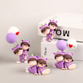 Pikkukuva 4 / 8: 1Pair e Creative Cartoon Purple Pyjama Pariskunta Auton koristelu O A