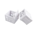Pikkukuva 2 / 5: 2 kpl White Blind Brackets Low Profile Box Valkoinen asennusteline