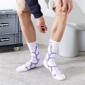 Miniatyrbilde 4 av 8: n Style Skateboard Lange sokker Creative Fun Lightning Hip Hop St C