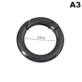 Miniatyrbilde 8 av 8: Spring Gate O Ring Åpningsbar nøkkelring nøkkel Skinnveske Håndveske Bel C3