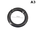 Miniatyrbillede 8 af 8: Spring Gate O Ring, der kan åbnes Nøglering Nøgle Lædertaske Håndtaske Bel B1