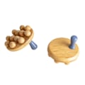 Pikkukuva 7 / 7: 12 Beads Handheld Gua Sha Hierontaharja Puu vyötärö jalka Body