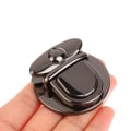 Miniatyrbilde 3 av 8: DIY Metal Lås Veske Veske Spenne Spenn For Håndvesker Skuldervesker Black M