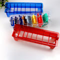 Miniatyrbilde 8 av 8: Universal rektangulær plastguide Kam Oppbevaringsboks Barber Hai Blue