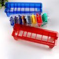 Miniatyrbillede 8 af 8: Universal Rektangulær Plastic Guide Kam Opbevaringsboks Barber Hai Red