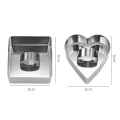 Miniatyrbilde 4 av 8: 1 stk rustfritt stål kakeform DIY Mousse Cake Cartoon Sushi Mo Square