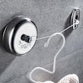 Miniatyrbillede 1 af 8: Teleskopisk usynlig væghængende tørresnor
