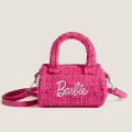 Pikkukuva 1 / 8: Barbie-tyynylaukku Vaaleanpunainen sarjakuva e Co-branding sylinterimäinen Crossb Rose red