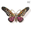 Miniatyrbild 1 av 5: Mode färgglad fjärilsbrosch Bröllop Kristall Rhinestone In A2