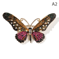 Miniatyrbillede 1 af 5: Mode farverig sommerfuglebroche Bryllup Krystal Rhinestone In A2