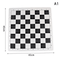 Miniatyrbild 1 av 8: PU Läder Soft Tournament Schackbräde för barns utbildning 43X43CM