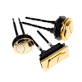 Pikkukuva 3 / 5: Dual Flush Toilet Tank Gold 48mm/58mm Button Pyöreä muotoinen wc square