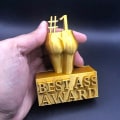 Miniatyrbilde 5 av 8: Gold Award Ornament Best Ass Gold Resin Trophy Ornament No Defo A1