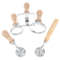 Miniatyrbild 5 av 8: 5 styles Pasta Hand-ting hine Relief Dumpling Embossing cake g C