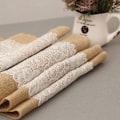 Miniatyrbild 1 av 7: 30x180 cm Burlap Spets Bordslöpare Natural Jute Rustikt Bröllop D 30*180CM