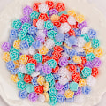 Pikkukuva 1 / 8: 50 kpl 3D Mini Flower Flatback Resin tarvikkeet Tee-se-itse askartelupuhelin 08