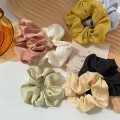 Miniatyrbillede 2 af 8: 1 stk store scrunchies silke satin elastiske hår hårbånd reb T Blue