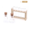 Miniatyrbilde 1 av 8: 1Sett 1:12 Dukkehus Miniatyrprøverørsmålekopp m/stativ La A 1Set