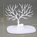 Miniatyrbillede 1 af 8: Smykker Display Stand Bakke Træ Opbevaringsstativer Øreringe Halskæde A1