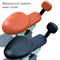 Miniatyrbillede 2 af 8: PU El-cykelsædebetræk Batteri Bilcykel Universal Se Silver 3PCS