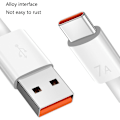 Miniatyrbillede 5 af 5: 7A 100W Type C USB-kabel Superhurtigt ladekabel 1m