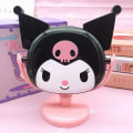 Miniatyrbild 8 av 8: Sanrio Kuromi Spegel Skrivbordssmink Spegelprydnader Högupplöst Pink Black