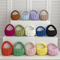 Miniatyrbild 2 av 8: Mode Mini Puffer Tote Bag Elegant telefonväska Key Pouch Simp A3