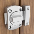 Pikkukuva 4 / 8: Oven lukko Valettu metallikoukku Salpa Lukko WC-ovet Oikeakulma S Silver Large