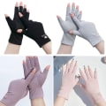 Miniatyrbillede 3 af 8: 1 Par Anti UV Handsker UV Shield Handske Fingerløs manicure negl A5