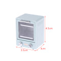 Pikkukuva 1 / 5: 1:12 Dollhouse Mini pystysuora uuni Mikroaaltouuni Keittiön uunivuoka Blue