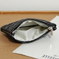 Miniatyrbillede 8 af 8: Kvinder Lille Møntpung PU Læder Lynlås Punge Pung Plaid Pr White